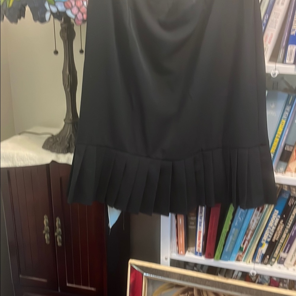 Sag Harbor Black Knee-Length A-Line Skirt